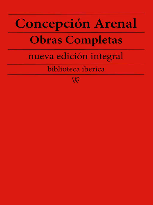 Title details for Concepción Arenal Obras completas by Concepción Arenal - Wait list